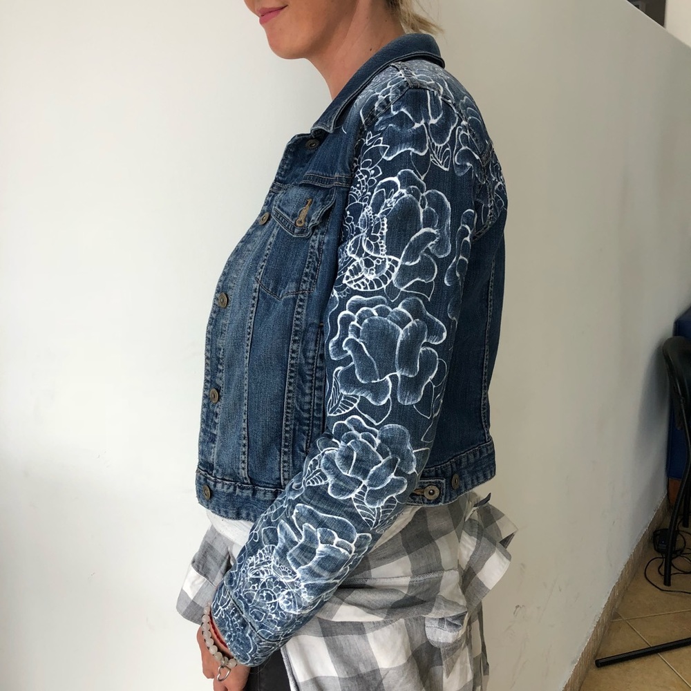Hand-painted Jean Jacket